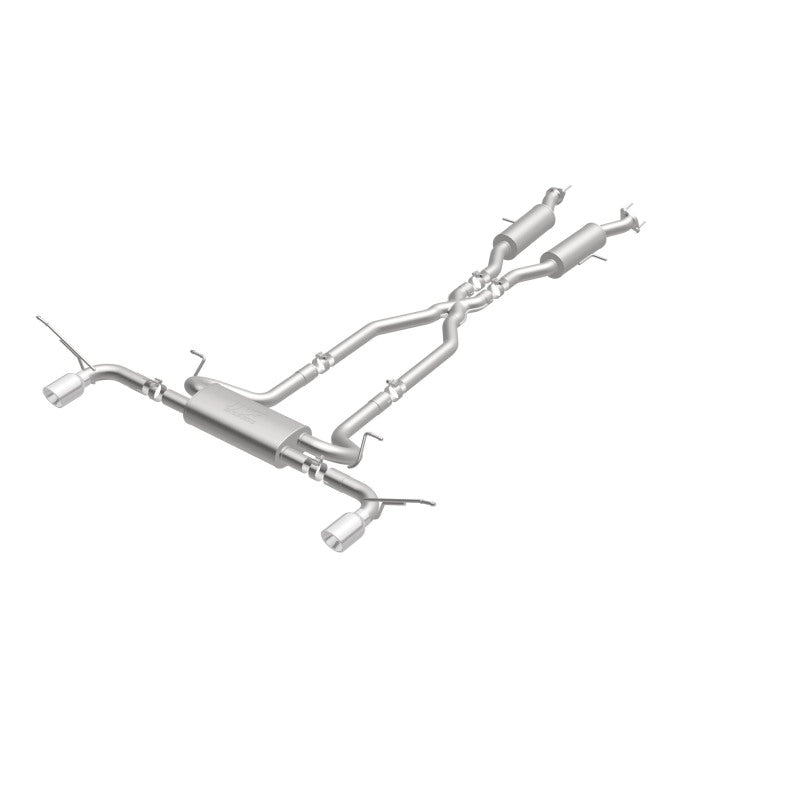 MagnaFlow Cat-Back SS 2.5 pulgadas, parte trasera doble dividida, punta negra de 4 pulgadas 11-16 Jeep Grand Cherokee 5.7L V8/3.6L V6