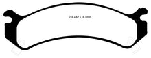Cargar imagen en el visor de la galería, EBC 01-05 Cadillac Deville 4.6 HD Pastillas de freno delanteras Yellowstuff