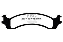 Cargar imagen en el visor de la galería, EBC 00-02 Dodge Ram 2500 Pick-up 5.2 2WD (Pad with wear sensor) Ultimax2 Front Brake Pads