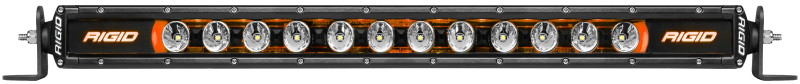 Barra de luz LED de una fila de la serie SR Radiance Plus de 10 pulgadas de Rigid Industries con 8 opciones de retroiluminación