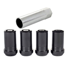 Cargar imagen en el visor de la galería, McGard Wheel Lock Nut Set - 4pk. (Tuner / Cone Seat) M14X1.5 / 22mm Hex / 1.648in. Length - Black