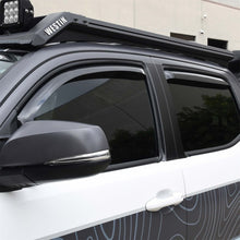 Cargar imagen en el visor de la galería, Westin 2016-2018 Toyota Tacoma Double Cab 4dr Wade In-Channel Wind Deflector 4pc - Smoke