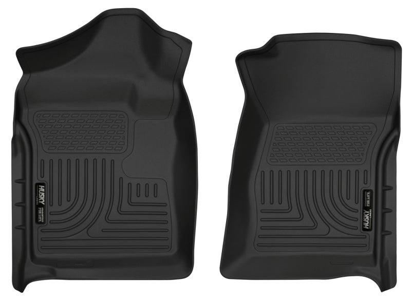 Husky Liners 07-12 Chevrolet Silverado/GMC Sierra Regular Cab WeatherBeater Revestimientos de piso negros