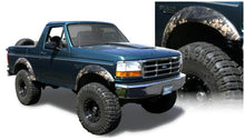 Cargar imagen en el visor de la galería, Bushwacker 92-96 Ford Bronco Extend-A-Fender estilo bengalas 2 piezas - negro