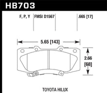 Cargar imagen en el visor de la galería, Hawk 05-13 Toyota Hilux LTS Street Brake Pads
