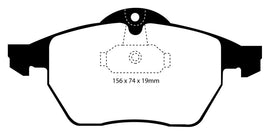 EBC 99-02 Saab 9-3 Convertible Redstuff Pastillas de freno delanteras