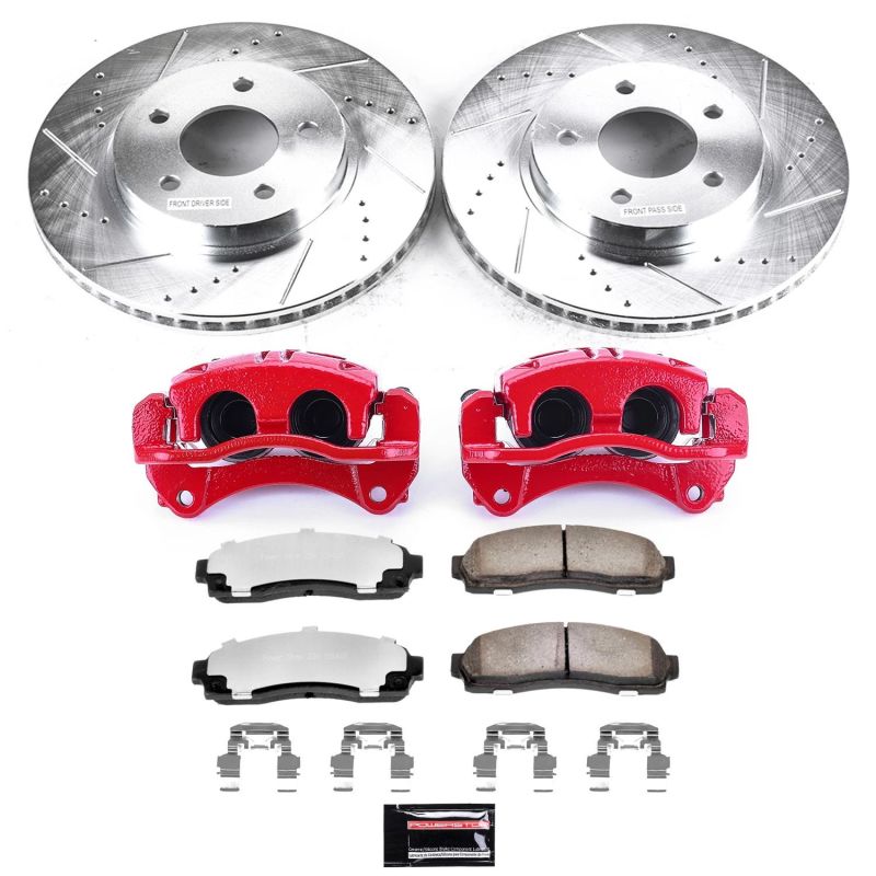 Power Stop 05-06 Chevrolet Equinox Front Z36 Truck & Tow Brake Kit w/Calipers