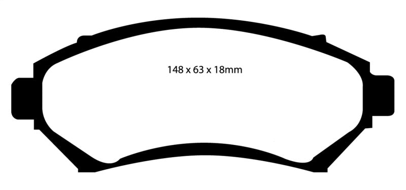 EBC 97-03 Buick Century 3.1 Pastillas de freno delanteras Redstuff