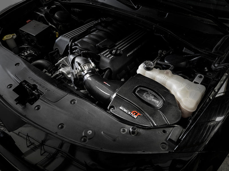 aFe Black Series CAIS de fibra de carbono con filtro PDS 11-19 Dodge Challenger/Charger SRT8 V8-6.4L