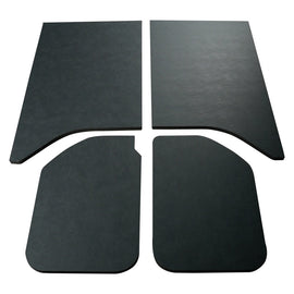 DEI 11-18 Jeep Wrangler JK 2 puertas Boom Mat Headliner - 4 piezas - Aspecto de cuero negro