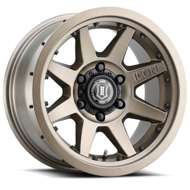 ICON Rebound Pro 17x8.5 6x5.5 0mm Offset 4.75in BS 106.1mm Rueda de bronce de diámetro