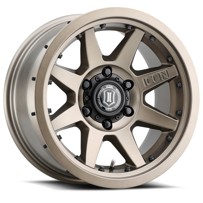 ICON Rebound Pro 17x8.5 5x4.5 0mm Offset 4.75in BS Rueda de bronce con diámetro de 71.5mm