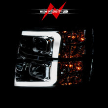 Cargar imagen en el visor de la galería, ANZO 2007-2013 Chevy Silverado 1500 Proyector estilo tablón cromado ámbar
