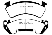 Cargar imagen en el visor de la galería, EBC 92-96 Chevrolet Caprice 4.3 Police Ultimax2 Front Brake Pads