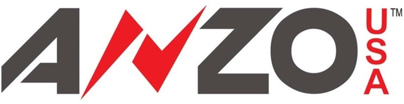 ANZO 2014-2015 Gmc Sierra 1500 Faros delanteros con barra de luz y carcasa cromada (tipo halógeno)