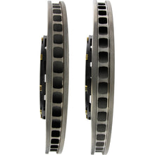 Cargar imagen en el visor de la galería, StopTech 09-11 Nissan GT-R Front Slotted Bare Iron 380x34mm Aero-Rotor Kit Pair