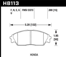 Cargar imagen en el visor de la galería, Hawk 90-91 Honda Civic 1.6L RT Pastillas de freno delanteras ER-1