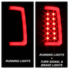 Cargar imagen en el visor de la galería, Spyder 07-13 GMC Sierra 1500 V2 Light Bar LED Tail Lights - Black (ALT-YD-GS07V2-LBLED-BK)