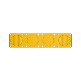 Lente combinada KC HiLiTES FLEX ERA LED Performance amarilla para barras de luz