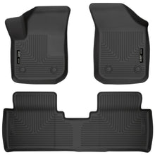Cargar imagen en el visor de la galería, Husky Liners 2017 Buick Envision Weatherbeater Revestimientos negros para el piso del asiento delantero y del segundo asiento