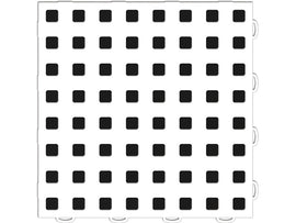 WeatherTech TechFloor - 12in X 12in Tiles - White/Black **Order in Qtys of 10