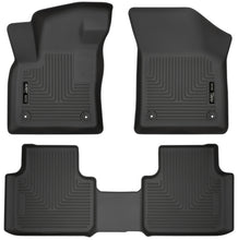 Cargar imagen en el visor de la galería, Husky Liners 18-19 Volkswagen Atlas Weatherbeater Revestimientos de piso para asiento delantero y segundo, color negro