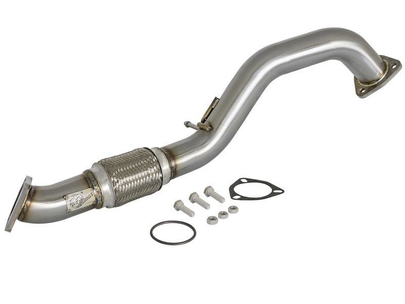 aFe Power Elite Twisted Steel 16-17 Honda Civic I4-1.5L (t) Tubo central de bajante trasero de 2.5 pulgadas