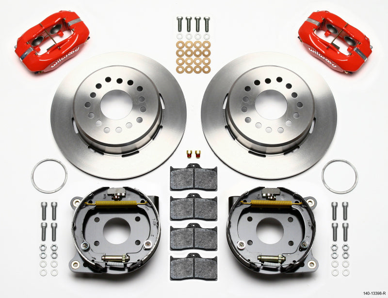 Wilwood Forged Dynalite P/S Park Brake Kit-Red AMC 71-74 2.60in Offset