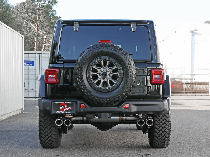 Escape Cat-Back aFe Vulcan Series 2.5in 304SS 2021+ Jeep Wrangler 392 6.4L con puntas pulidas