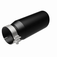 Cargar imagen en el visor de la galería, MagnaFlow Tip Stainless Black Coated Single Wall Round Single Outlet 5in Dia 4in Inlet 13in L