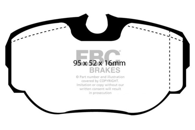 EBC 99-03 Land Rover Discovery (Serie 2) 4.0 Pastillas de freno traseras Greenstuff