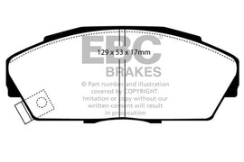 EBC 92-94 Acura Integra 1.7 Vtec Pastillas de freno delanteras Yellowstuff