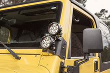 Cargar imagen en el visor de la galería, Rugged Ridge 97-06 Jeep Wrangler TJ/LJ 3.5in Round Dual A-Pillar LED Kit