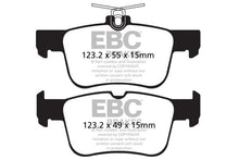Cargar imagen en el visor de la galería, Pastillas de freno traseras EBC 13+ Ford Fusion 1.6 Turbo Redstuff