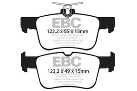 Pastillas de freno traseras EBC 13+ Ford Fusion 1.6 Turbo Redstuff