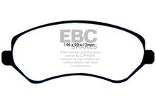 Cargar imagen en el visor de la galería, EBC 04-07 Chrysler Town &amp; Country 3.3 Tambores traseros Pastillas de freno delanteras Greenstuff