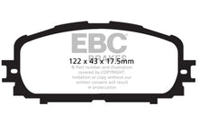 Cargar imagen en el visor de la galería, EBC 12+ Toyota Yaris 1.5 Ultimax2 Front Brake Pads