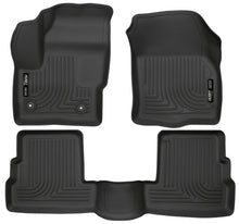 Cargar imagen en el visor de la galería, Husky Liners 2015 Lincoln MKC WeatherBeater Black Front &amp; Second Seat Floor Liner