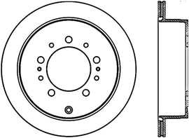 Stoptech 08-17 Toyota Land Cruiser / 08-17 Lexus LX Rear Premium Cryo Rotor