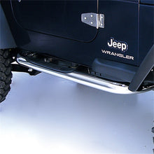 Cargar imagen en el visor de la galería, Rugged Ridge 3-In Round Tube Steps SS 97-06TJ