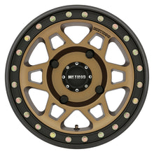 Load image into Gallery viewer, Method MR405 UTV Beadlock 15x7 4+3/13mm Offset 4x136 106mm CB Method Bronze Wheel - Matte Black Ring