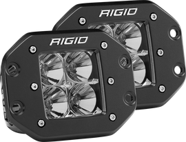 Rigid Industries Dually - Montaje empotrado - Inundación - Juego de 2
