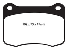 Cargar imagen en el visor de la galería, EBC 08+ Lexus IS-F 5.0 Yellowstuff Rear Brake Pads