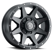 Cargar imagen en el visor de la galería, ICON Rebound 20x9 8x180 12mm Offset 5.5in BS Rueda negra satinada