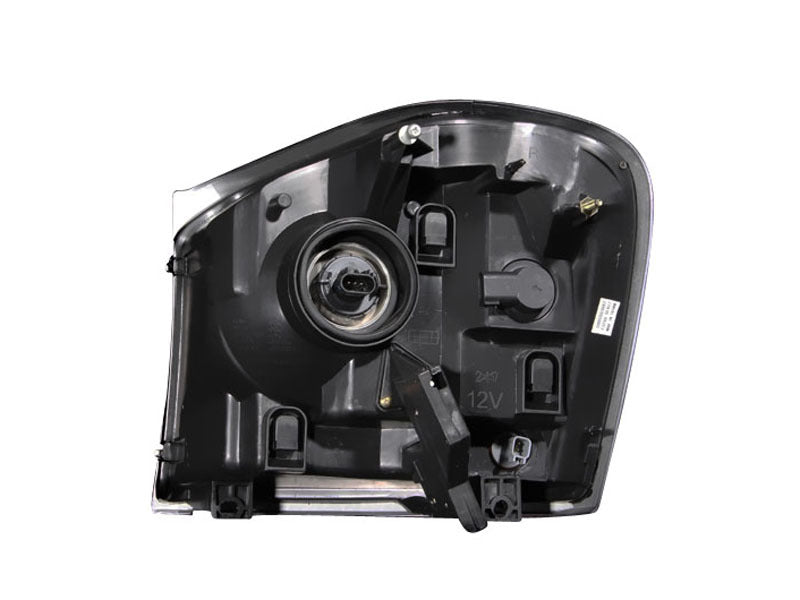 ANZO 2004-2006 Dodge Durango Crystal Faros delanteros negros