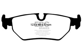 EBC 93-97 Aston Martin DB7 3.2 Supercharged Greenstuff Rear Brake Pads