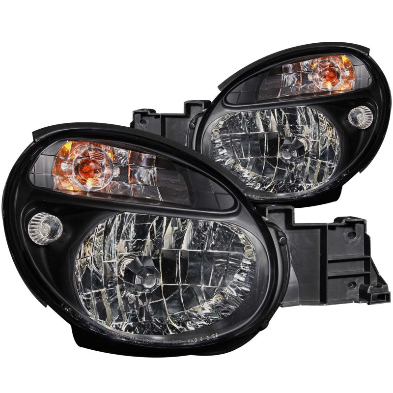 ANZO 2002-2003 Subaru Impreza Faros delanteros de cristal, color negro