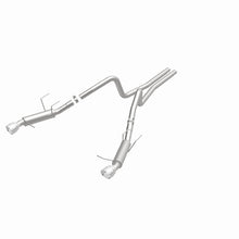 Cargar imagen en el visor de la galería, Magnaflow 2014 Ford Mustang V6 3.7L Comp Series Dual Split Rear Polished Stainless C/B Perf Exhaust
