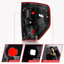 Cargar imagen en el visor de la galería, ANZO 2009-2014 Ford F-150 Euro luz trasera roja/transparente (sin bombilla)