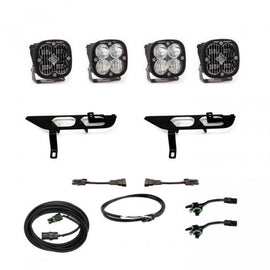 Baja Designs 2021+ Ford F150 Kit de bolsillo antiniebla SAE Clear Squadron Sport DC con Upfitter